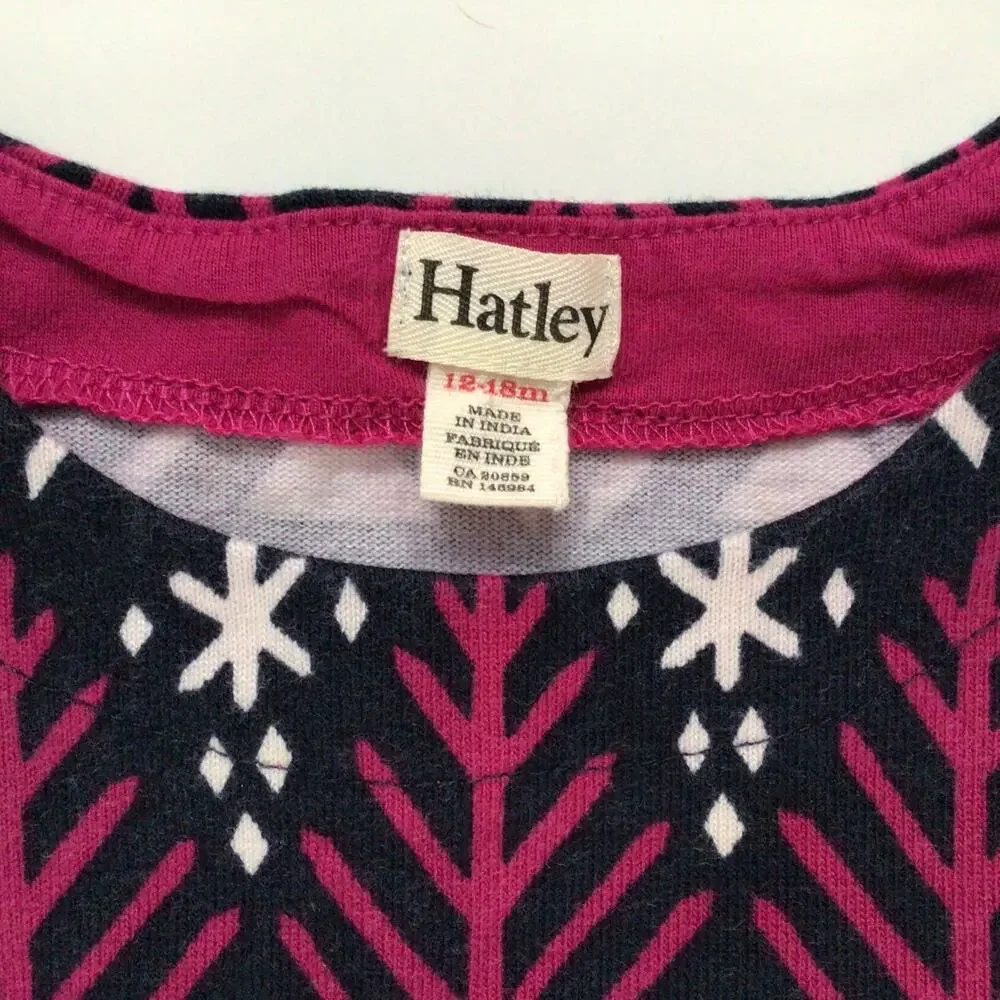 Hatley Girl's Long Sleeve Dress Sz 12-18 months